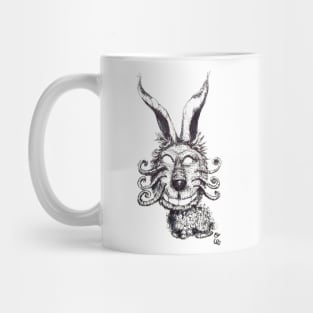 Wierd Rabbit Art Mug